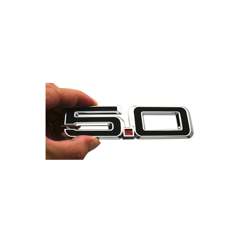 2pcs 5.0 Side Emblems 3D Badge Replacement for 2024 Mustang