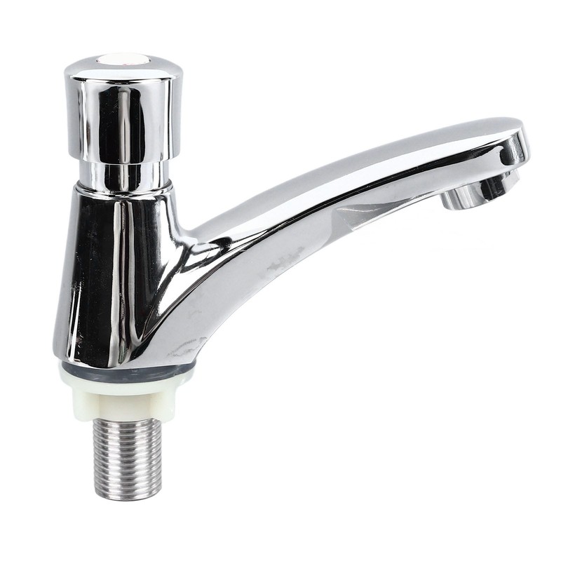 Basin Sink Faucet Push Button Design Water Saving Rugged Reliable