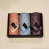 Daks 대구백화점 닥스남녀3매 수빈사 손수건 세트(DT304번) Daegu Department Store Daks Unisex 3-Piece Subinsa Handkerchief Set (Model DT304)