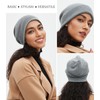 Dumrotite Cotton Beanie Hat for Women Men, Double Warm Knit