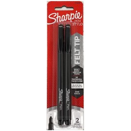 Sharpie Fine Point Pens, Black Ink 2 ea