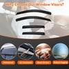 Rain Guards Compatible with 2020-2025 Nissan Sentra,Tape-On Side Window Visor