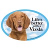 Prismatix Vizsla Hundemagnet oval für Autos
