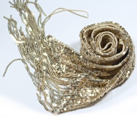 HI-party Small scarf with fashionable sequins for decoration