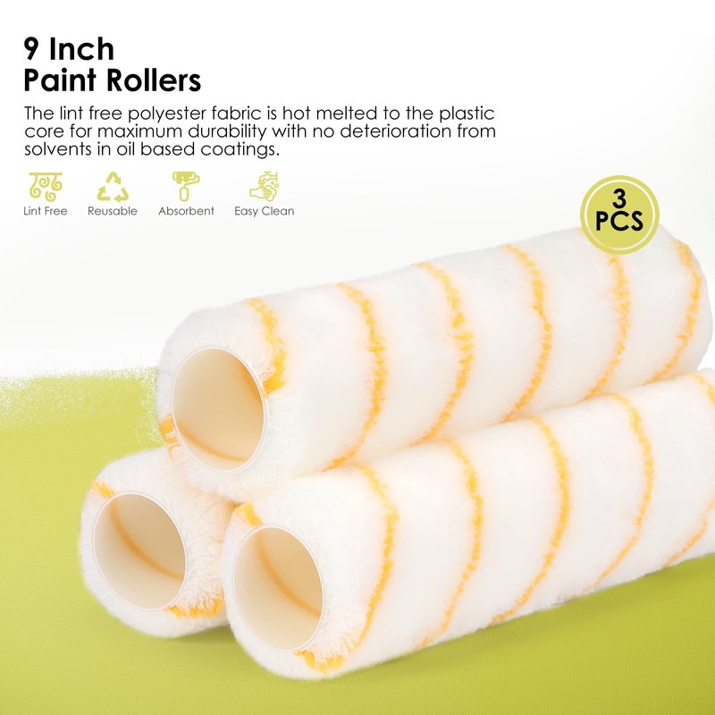 Wide Roller Frame, Adjustable Roller Handle from 9" to 22"