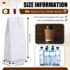 Bulyoou 50 Pcs Insulated Single Cup Drink Carrier Bags Bulk
