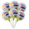 6PC Welcome Home Foil Mylar Balloons Decorations Set Welcome Foil