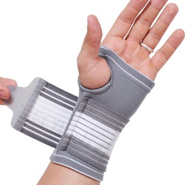 NeoTech Care Hand Palm Wrist Support, Gray (Size L, 1 Unit)