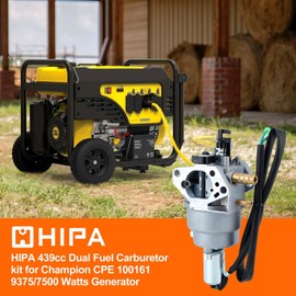 Hipa P28-4-H Carburetor for Dual Fuel Generator Champion 420CC 100296 71530 439CC 100165 47.131000.28 9375/7500 Watt Parts