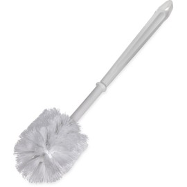 Sparta Flo-Pac Toilet Bowl Brush for Commercial Restrooms, Heavy Duty Toilet Brush with Plastic Handle for Bathrooms, 11 Inches, White