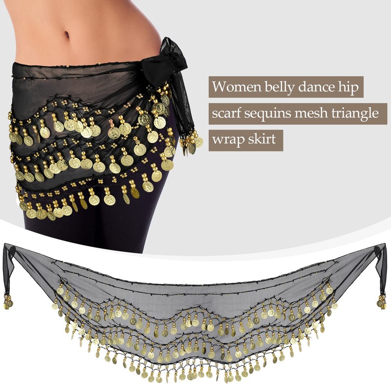 Sureio 4 Accesorios de Disfraz de Gitana de Danza de