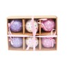 Ciao Set of 6 decoupage Christmas tree balls (diameter 7.5