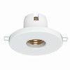 ledscom.de Deckeneinbauleuchte TELA, Porzellan, weiß glänzend, rund, 99mm Ø, 1x