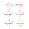 100Pcs Airplane Shaped Paper Clips Metal Lightweight Multipurpose Cute Shaped