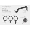 Ivilon Window Curtain Rod Decorative End Cap Design, 1 Inch