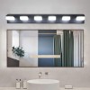Modern 6-Light Black Iron LED Vanity Mirror Light Fixture for