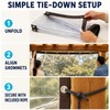 Transparent Waterproof PE Tarp with Reinforced Edges & Grommets