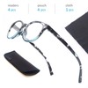 OLOMEE Reading Glasses for Women Cute Round Readers +4.50 for