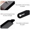 3 Pieces Clipper Hair Comb, Fade Comb, Barber Comb, Scissor