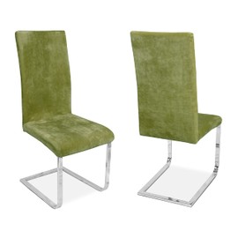 BEAUTEX Chair Covers, Elasticated Stretch Fabric Bi-Elastic Covers, Various Designs and Colours, Set of 2