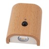 Step Light Wall Sconce Beech Wood Motion Dusk to Dawn
