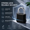 4 Digit Combination Lock, Heavy Duty Resettable Padlock with Short