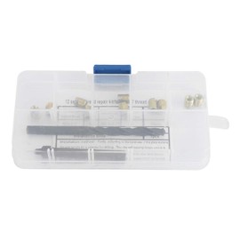 SH-RuiDu 12pcs M4x0.7 Thread Repair Kit Self Tapping Thread Insert Twist Drill Installation Tool