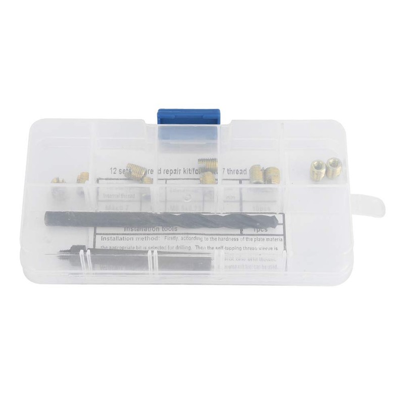 SH-RuiDu 12pcs M4x0.7 Thread Repair Kit Self Tapping Thread Insert