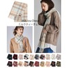 BUYER CH30a 100% Pure Cashmere Checkered Scarf, 19 Patterns, Men's,