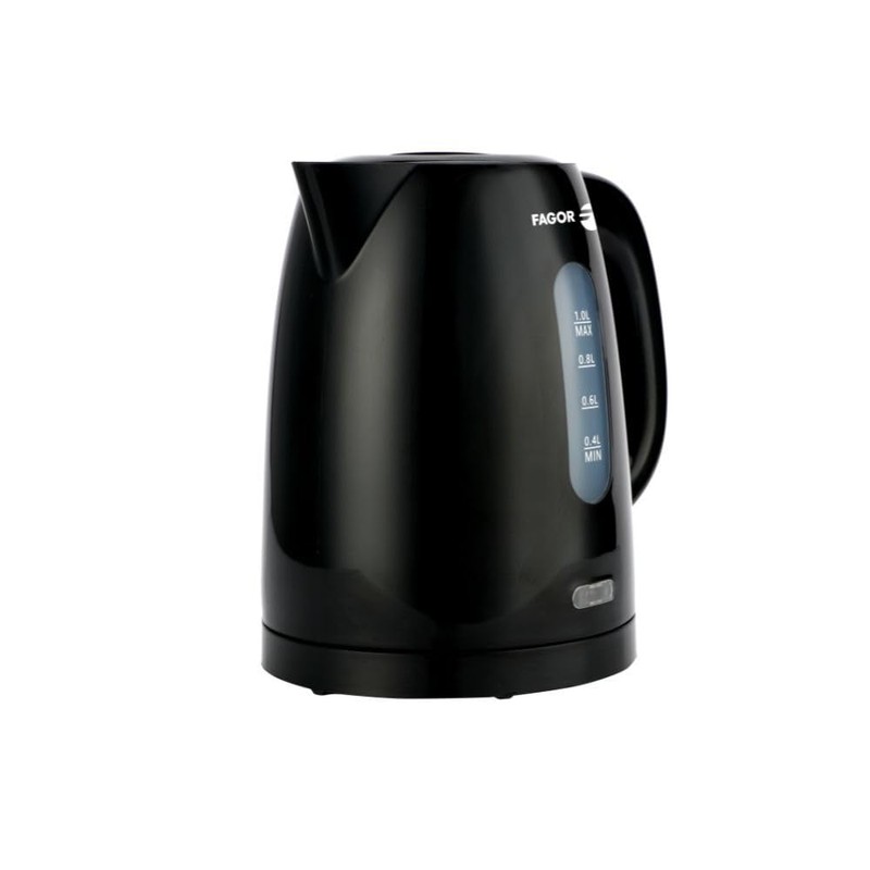 FAGOR Teya Noir Wasserkocher, 1 l, abnehmbarer Filter, automatische Abschaltung