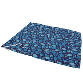 OsoCozy Cloth Diaper Pail Liner - Reusable, Washable, Waterproof Wet Bag with Drawstring. Excellent for Diaper Pails, Garbage Cans, Laundry, Recycling and Storage - Blue Whales