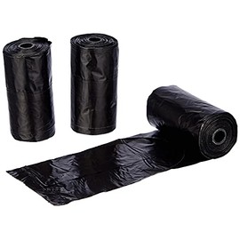 Croci - Hygienebeutel für Hundekot, 3 Rollen gesamt 60 Beutel, mit Tragegriffen, Schwarz