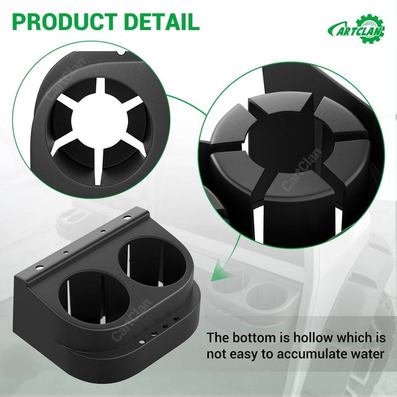 CartClan Club Car DS Cup Holder Kit Dual for 1993-Up