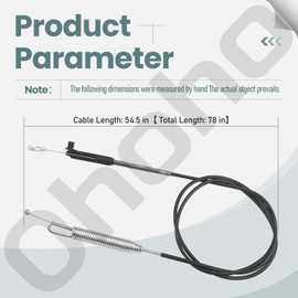 133-1998 Brake Cable for Toro 30" TimeMaster Lawn Mowers, Fits 20976, 20978, 21199, 21199HD, 21200, 21810, 21811 Model
