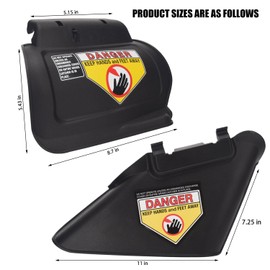 731-07486 Lawn Mower Side Chute & 987-02516A Hinged Mulching Plug Kit Compatible with Craftsman, MTD, Troy Bilt, Yard Man 21" Deck Chute Lawn Mower/Tractor TB100, TB105, TB110, TB120