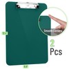 Mr. Pen- Plastic Clipboard, 12.5” x 9”, 2 Pack, Teal,