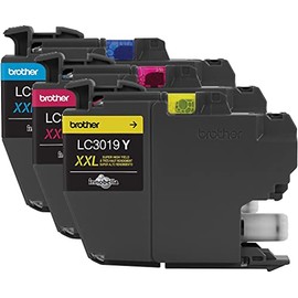 Brother Printer LC30193PK Super High Yield XXL 3 Pack Ink Cartridges- 1 Ea: Cyan/Magenta/Yellow Ink