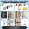 Electronic Door Lock Fingerprint - Smart Lock with Adjustable Lock