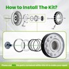 OEM W10734521 Washer Clutch Kit Compatible with Whirlpool Maytag Kenmore
