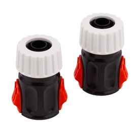 MIVOS 2 x Garden Hose Quick Connector - Hose Coupling for 1/2 Inch (13 mm) Hose - Connection Parts for Hose Start and End - Made from 90% Recycled Plastic