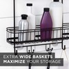 Zenna Home Shower Caddy Hanging Bathroom Organizer, Steel Shower Rack