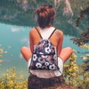 Drawstring Backpack String Bag Sackpack Cinch Water Resistant Nylon for