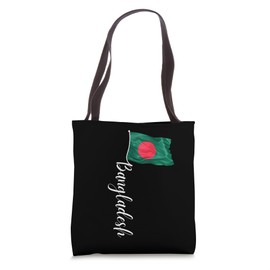 Bangladesh Signature Flag Pole for Patriotic Bangladeshis Tote Bag