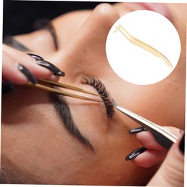 Ipetboom Eyelash Curler Eyelash Tweezers Eyelash Nipper Eyelash Extension Tweezers Eyelash Applicator Tool Eyelash Clip Eyelash Extension Clip Lash Extension Tools Stainless Steel Auxiliary