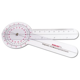 Baseline 12-1001 Plastic 360 Degree ISOM Goniometer, 8" Length