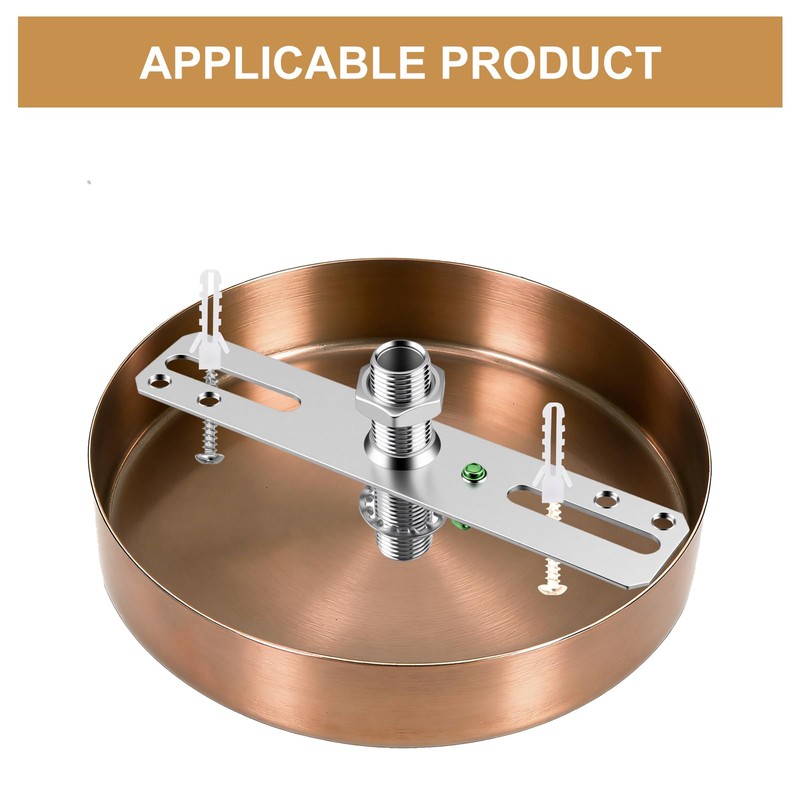 Qryphent Universal Lamp Crossbar 4" Ceiling Light Fixture Mounting Bracket