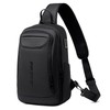 FENRUIEN Mens Crossbody Bag, Water Resistant Sling Backpack for Daily/Travel,