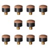 Gunwon 10 Pcs Screw on Tips 10 mm Replacement Cue