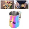 Milk Frother Cup 350ml 304 Stainless Steel Pointed Mouth Foaming