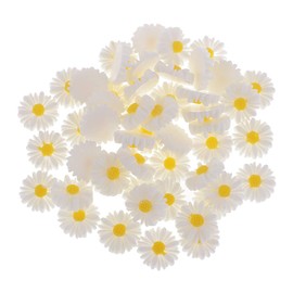 Sunflower Daisy Resin Charms,50Pcs Flowers Daisy Flower Epoxy Charms,Mini Resin Flowers Daisy Charms,Daisy Embellishments,Resin Daisy Flowers Charms,Daisy Resin Flatback Embellishment Flower Charms
